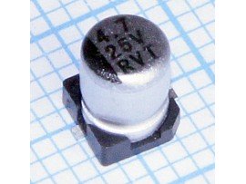 Конд.4,7/25V 0405 SMD +85°C