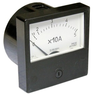 Э8030 (0-50А) амперметр 80x80; 50;180-550Гц прямоточный