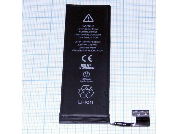 iPhone 5 Акк. 3.8V 1440 mAh Li-Ion