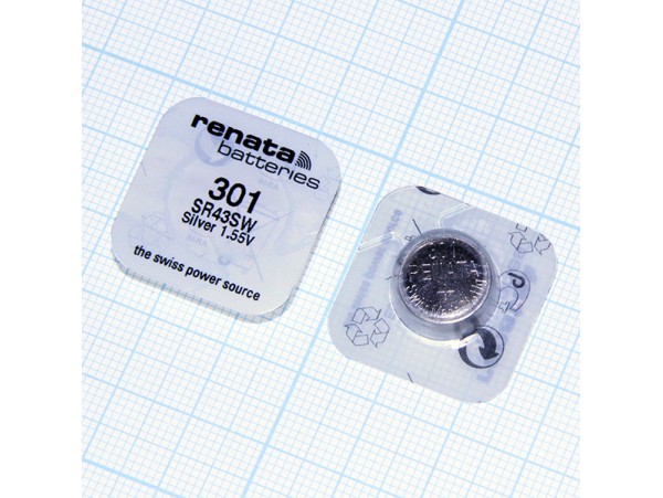 Эл. питания G12 Renata R386/SR43 Silver н/к