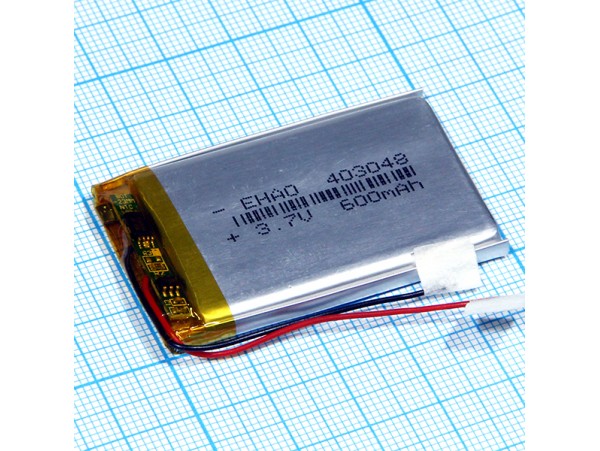 LP403048-PCM-LD Аккумулятор 3.7V 560 mAh Li-Pol