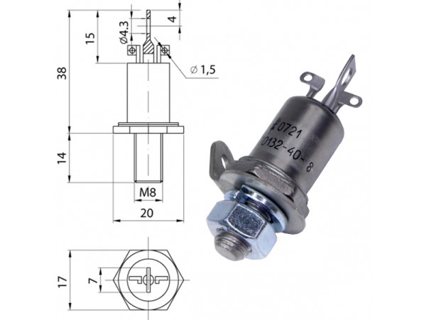 Тирист.сил. ТО132-40-8