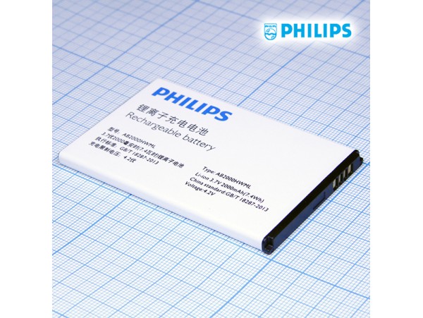 PHIL Xenium W3568 / X2300 акк 2000 mAh  (AB2000HWML)