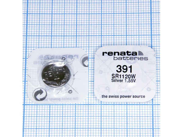 Элемент питания SR1120W Renata  R391 н/к