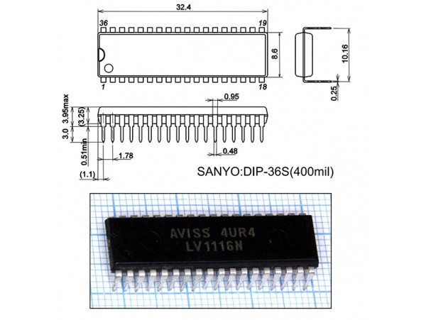 LV1116N DIP-36S(400mil)   DIP36S