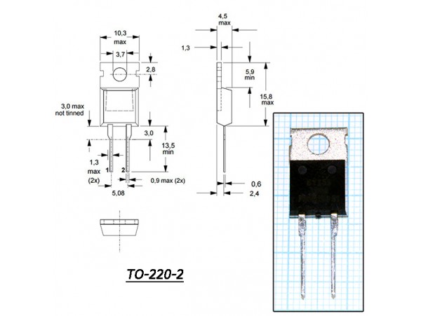 C3D10065A (650V/10A) Диод Шоттки