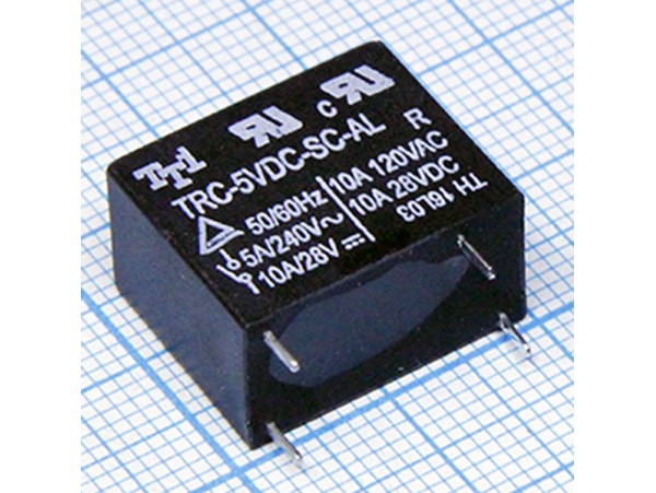 Реле 5VDC TRC-5VDC-SC-AL-R 1A 5A/250VAC