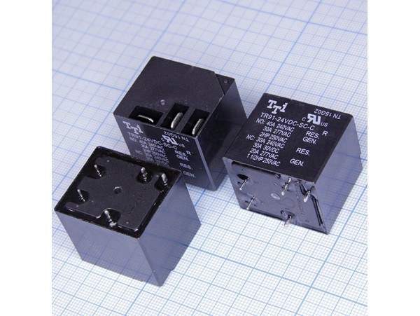 Реле 24VDC TR91-24VDC-SC-C 1C 40A/277VAC