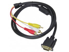 Шнур VGA/3RCA шт/шт 1,5м CAB32