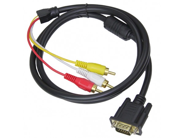 Шнур VGA/3RCA шт/шт 1,5м CAB32