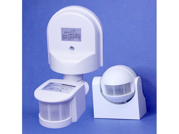 Датчик движения 180° белый