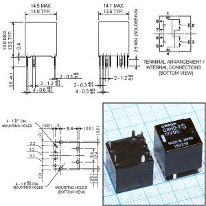 Реле 12VDC G8ND2S 2C 30A/12VDC