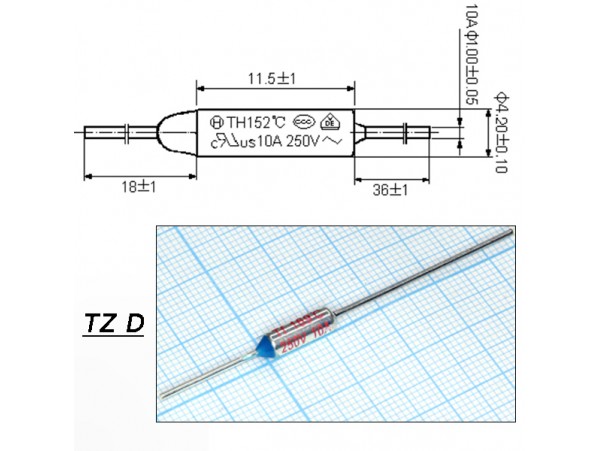TZ D-169-10A Термопредохранитель