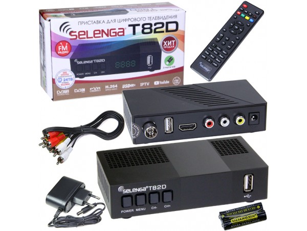 Selenga T82D ресивер эфирный+кабельный DVB-C+FM радио