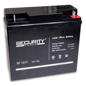 Аккумулятор 12V/17Ah SF1217 (167х181х76мм) Security