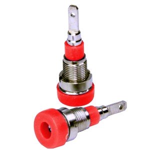 Гнездо ZP007 RED 2мм красное