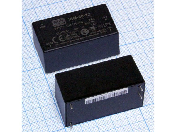 IRM-20-12 Преобразователь напряжения ~220V>12V(1,8A)