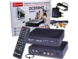 D-COLOR DC930HD ресивер эфирный DVB-T2,HD