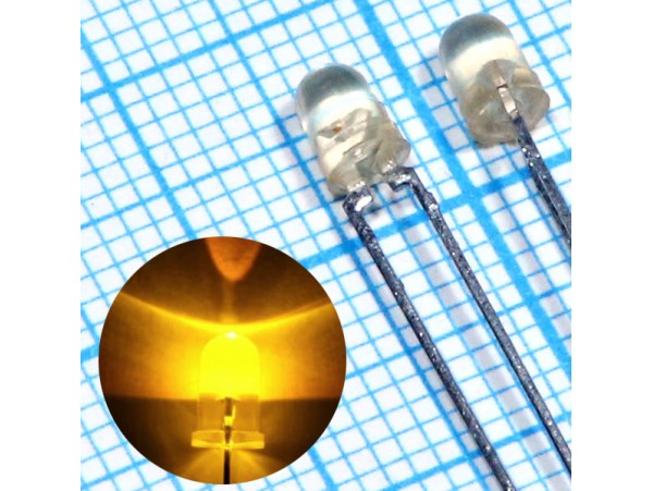 LED BL-L314UYC-B ж. миг.d=3 2000мКд