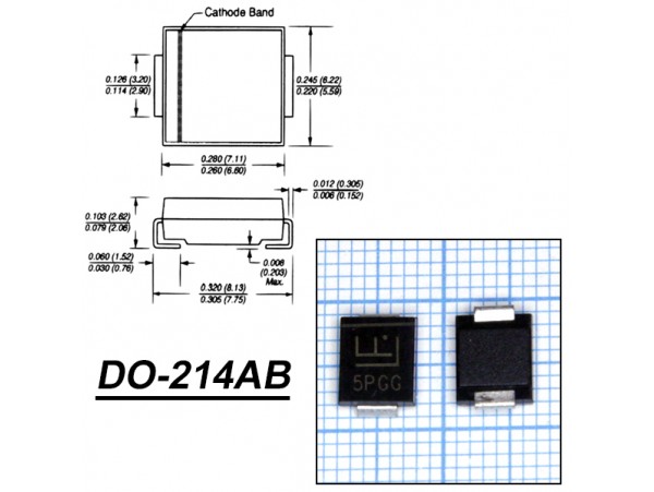 5,0SMDJ58A диод защитный