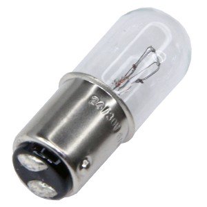 Лампа 24V/30V 6W/10W Ва15d  16x45