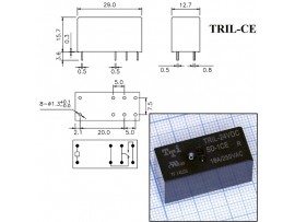 Реле 24VDC TRIL-24VDC-SD-1CE-R 1C 16A/250VAC