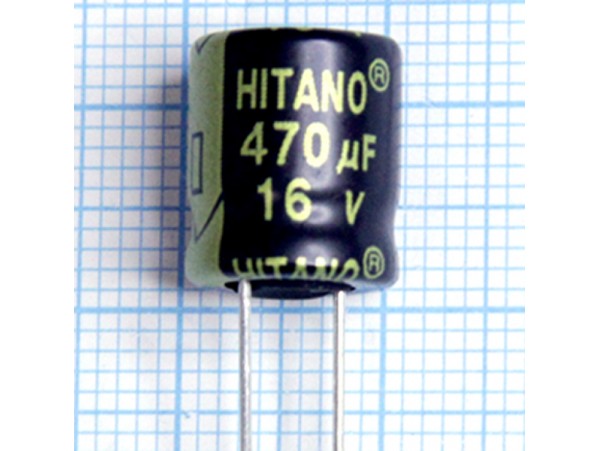 Конд.470/16V 1013 +105°С EXR Hitano