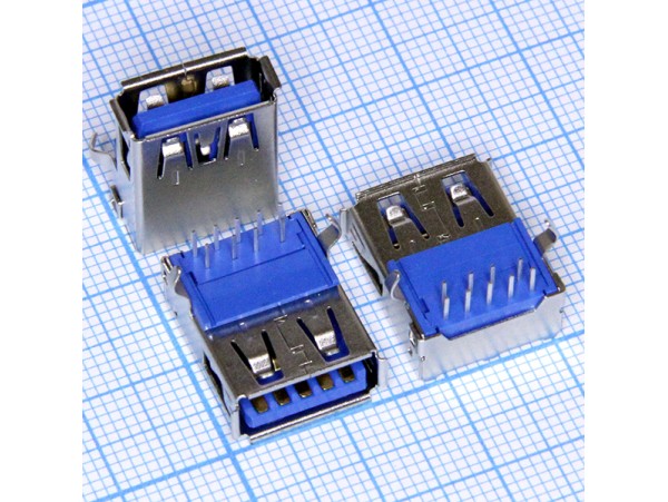 USBA-1J (3.0) розетка USB 3.0 угловая