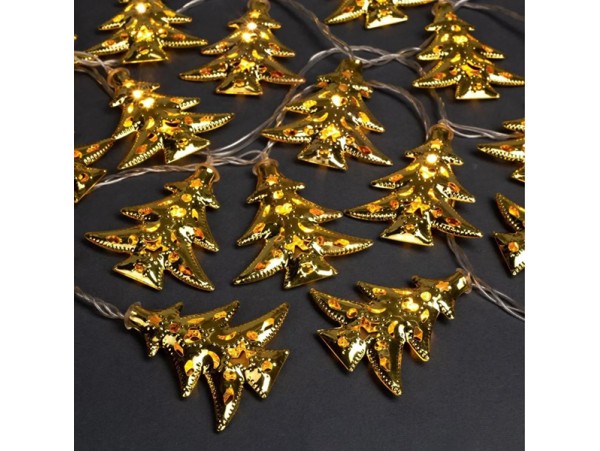 Гирлянда золотые металл. ёлки 4,5м