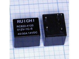 Реле 12VDC RC822-4120 012V-1C-S 30A/14VDC