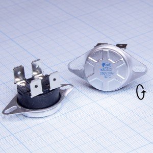 KSD-302X-92C 250V/20A термостат с кнопкой