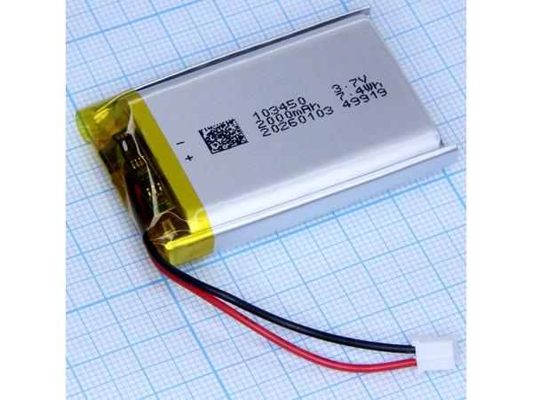 LP103450-PCM-LD Аккумулятор 3.7V 2000mAh Li-Pol