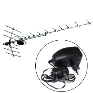 Антенна DVB-T Дельта Н1181А с БП уличная активная