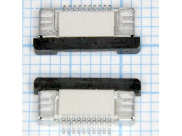 FPC 0,5-10-02 розетка 10к под шлейф, шаг 0,5мм, SMD