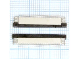 FPC 0,5-40-02 розетка 40к под шлейф, шаг 0,5мм, SMD