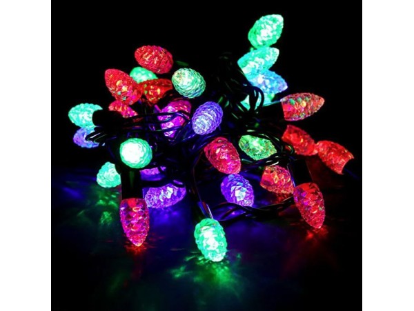 Гирлянда-нить Шишки 60LED RGB 8м IP20