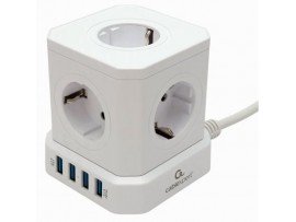 Фильтр сетевой 5 роз.3м 4USB 10А
