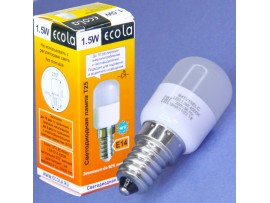 Лампа 220V 1,5W E14 4000K LED  для холод. и вытяжек T25