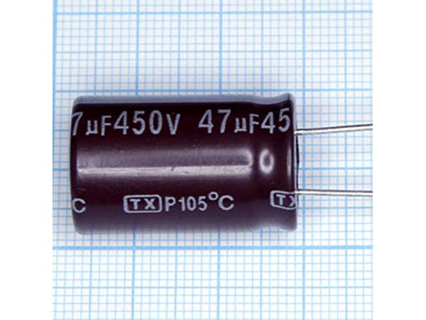 Конд.47/450V 1625 +105°C TX Jamicon