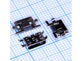 Micro USB 5pin B-5SAD8 Rev Гн. на плату