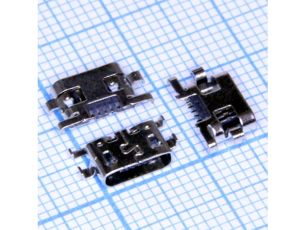 Micro USB 5pin B-5SAD8 Rev Гн. на плату