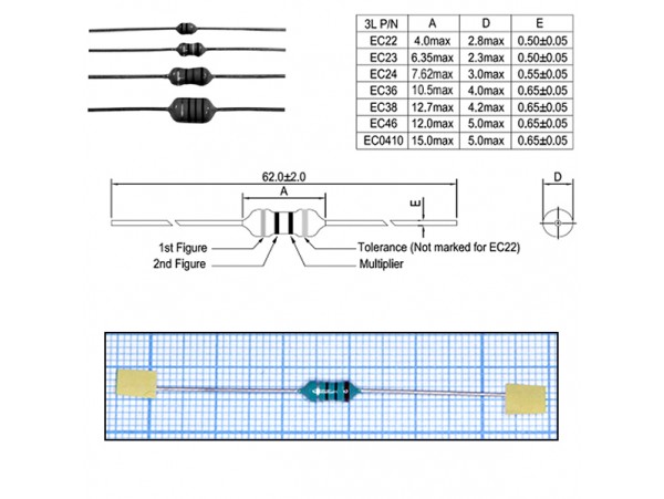 EC36-101K Дросс. 100мкГн