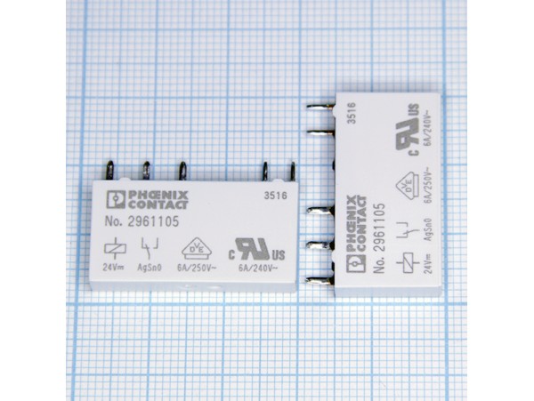 Реле 24VDC 2961105 REL-MR- 24DC/21 1C 6A/250VAC