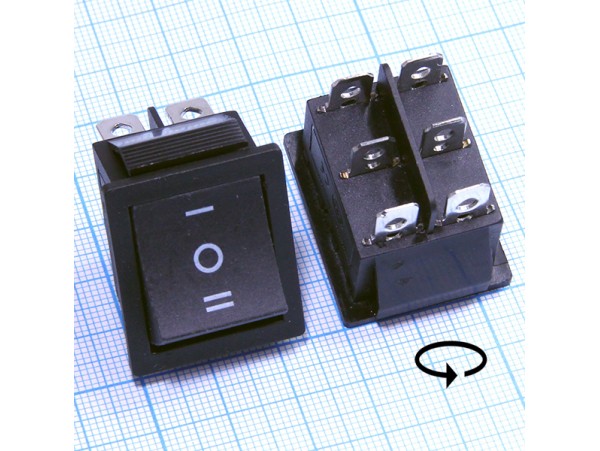 KCD4-203-C6-B/6P 250V/15A on-off-on переключатель