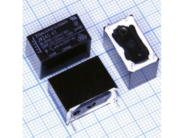 Реле 24VDC JV24S-KT 1A 5A/250VAC