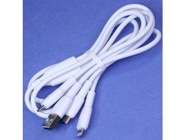USB дата кабель на microUSB/Lightning/Type-C