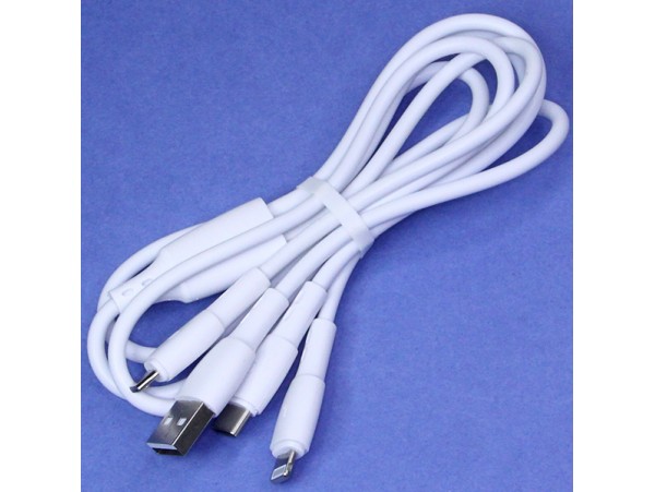 USB дата кабель на microUSB/Lightning/Type-C