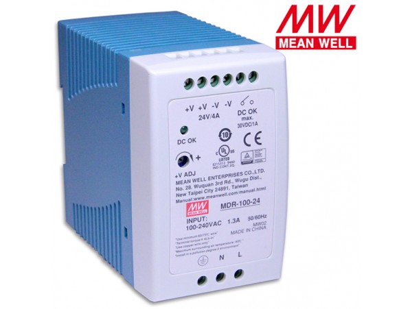 БП 24V4A на DIN рейку MDR-100-24 Блок питания