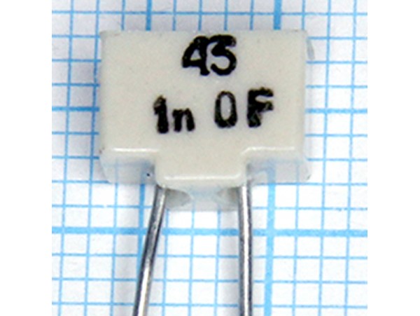 Конденсатор 1000p/50V МПО 1% К10-43а
