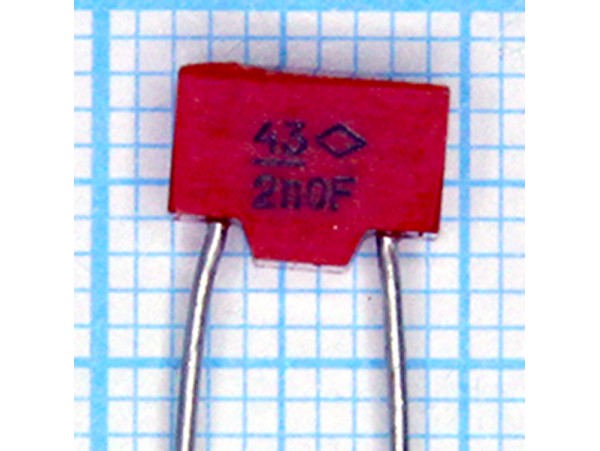 Конденсатор 2000p/50V МПО 1% К10-43а